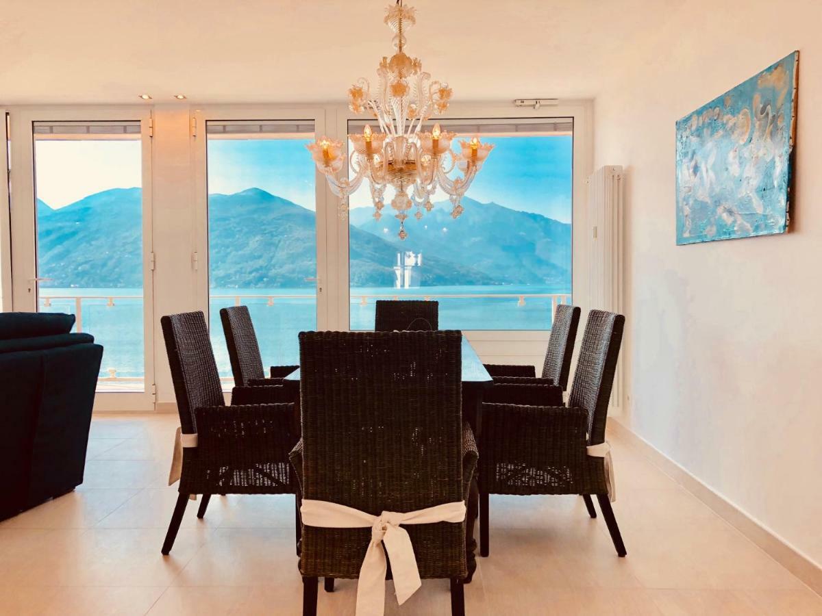 Apartamento Attico Palazzo Di Vetro Luino Exterior foto